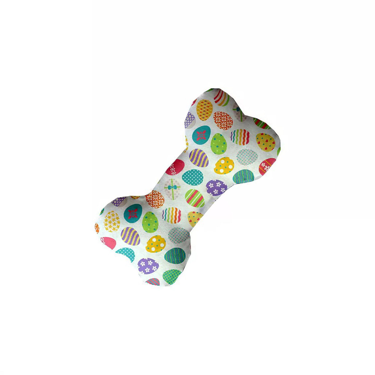 6" Easter Fuzzy Plush Dog Bone Squeaker Toy (Eggs)