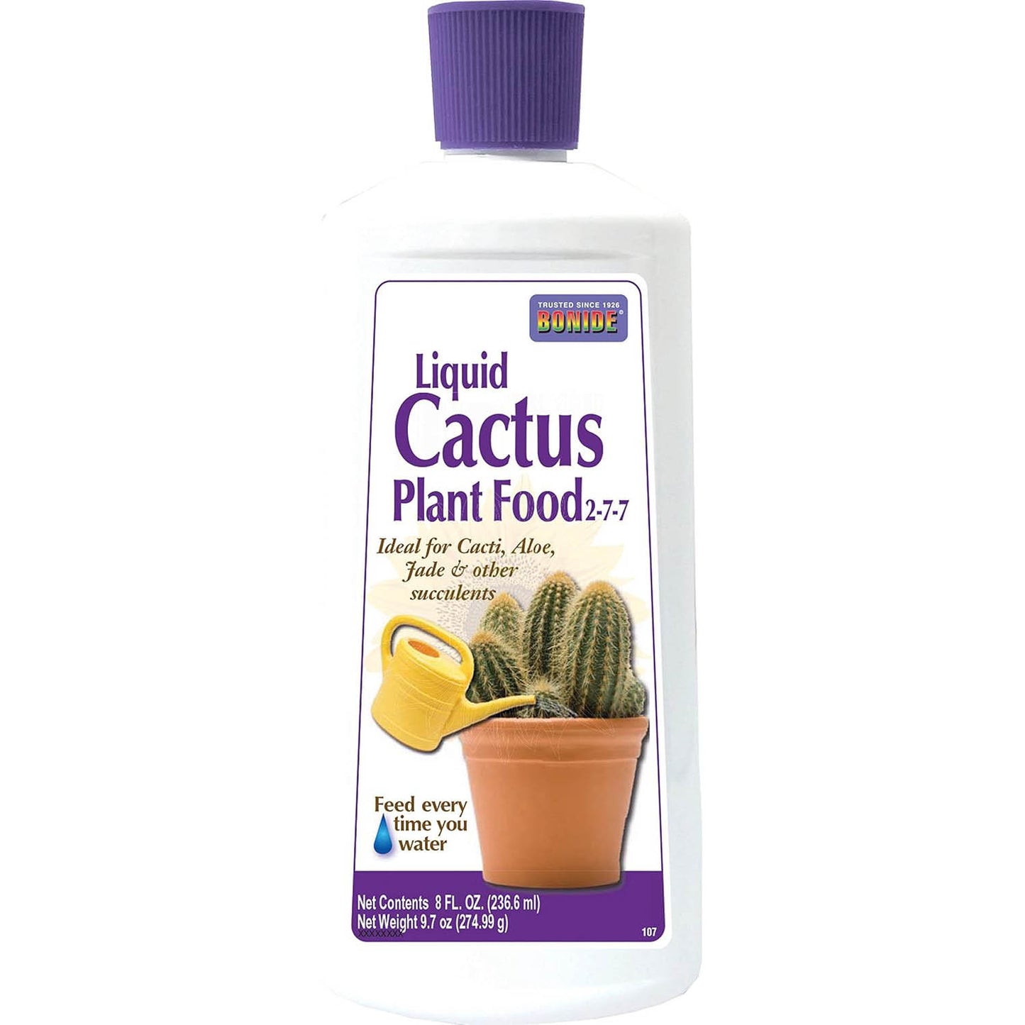 Bonide Liquid Cactus Food 2-7-7-8Oz, Fertilizer for Cacti, Aloe & Succulents, Ready-to-Use Liquid Plant Food