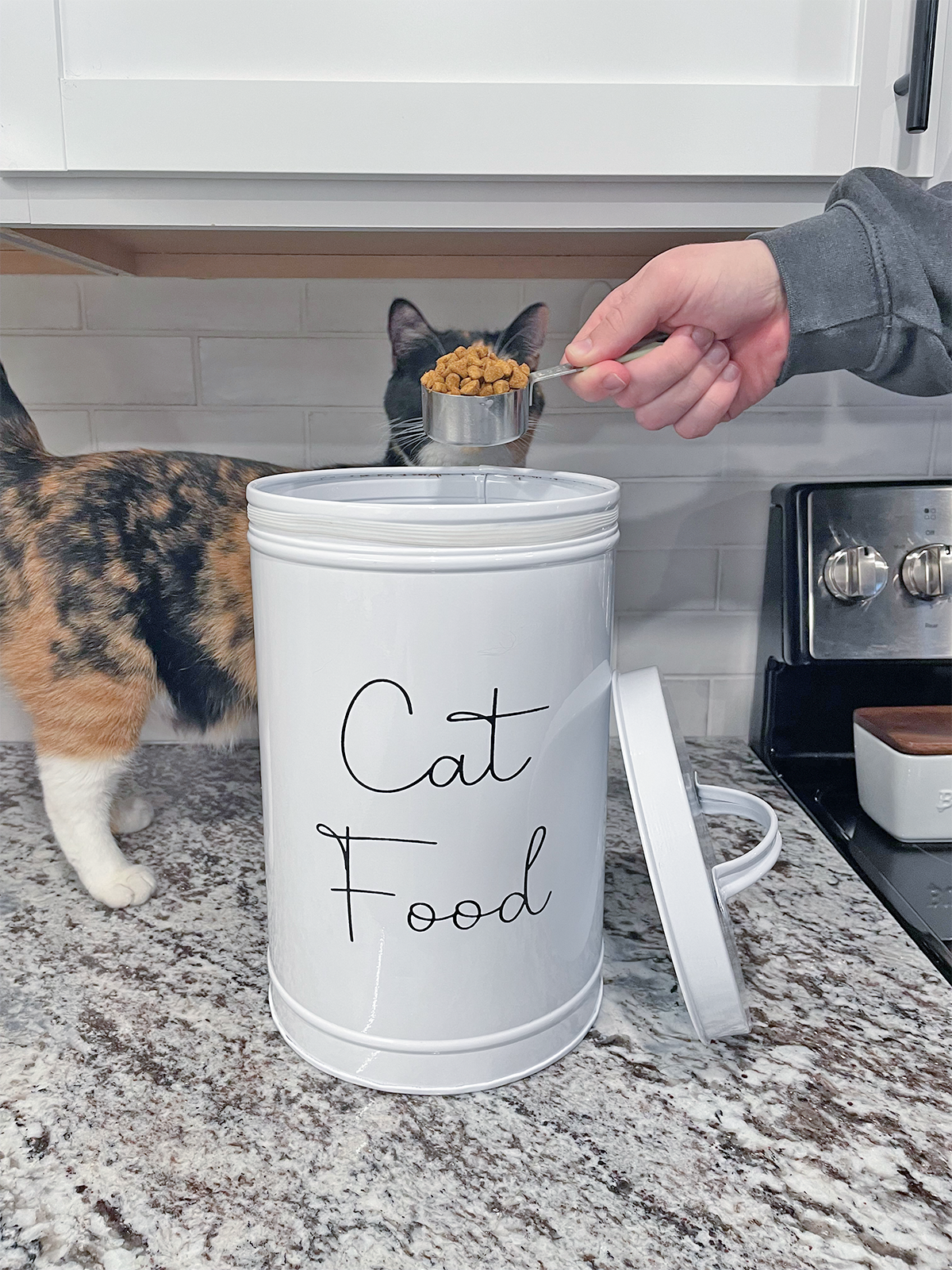 Midlee Metal Cat Food Storage Container