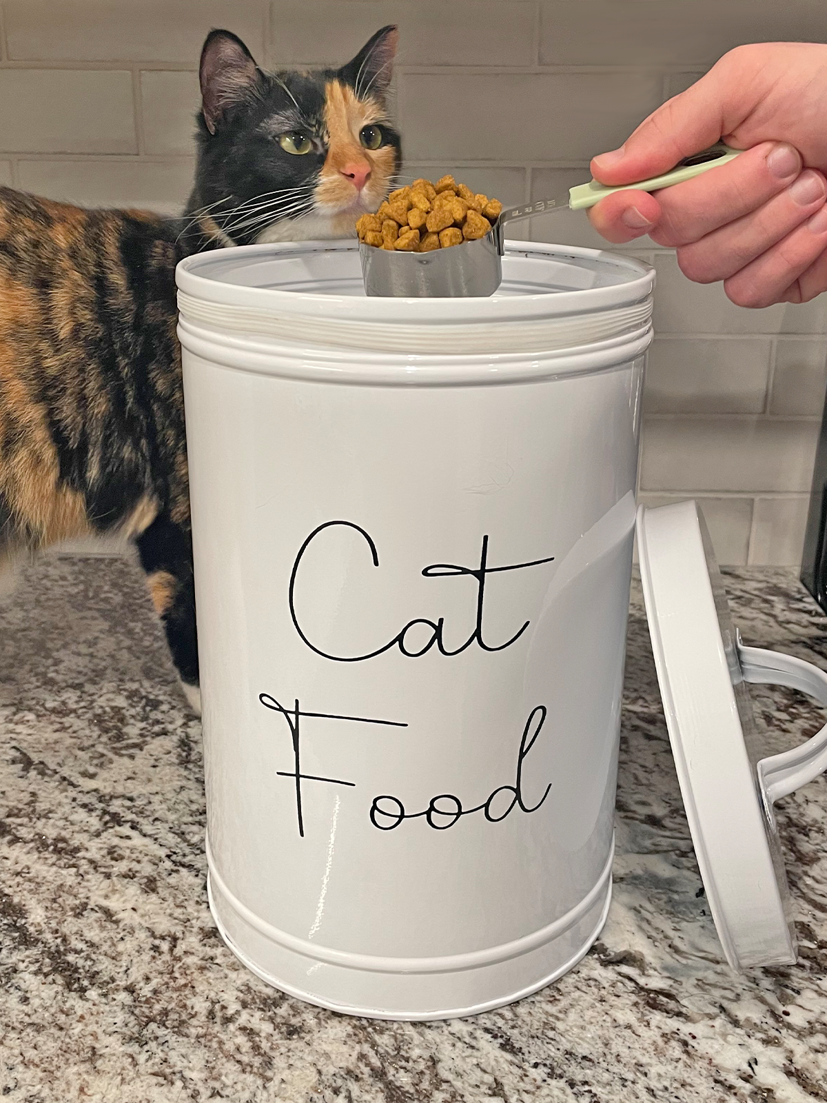 Midlee Metal Cat Food Storage Container