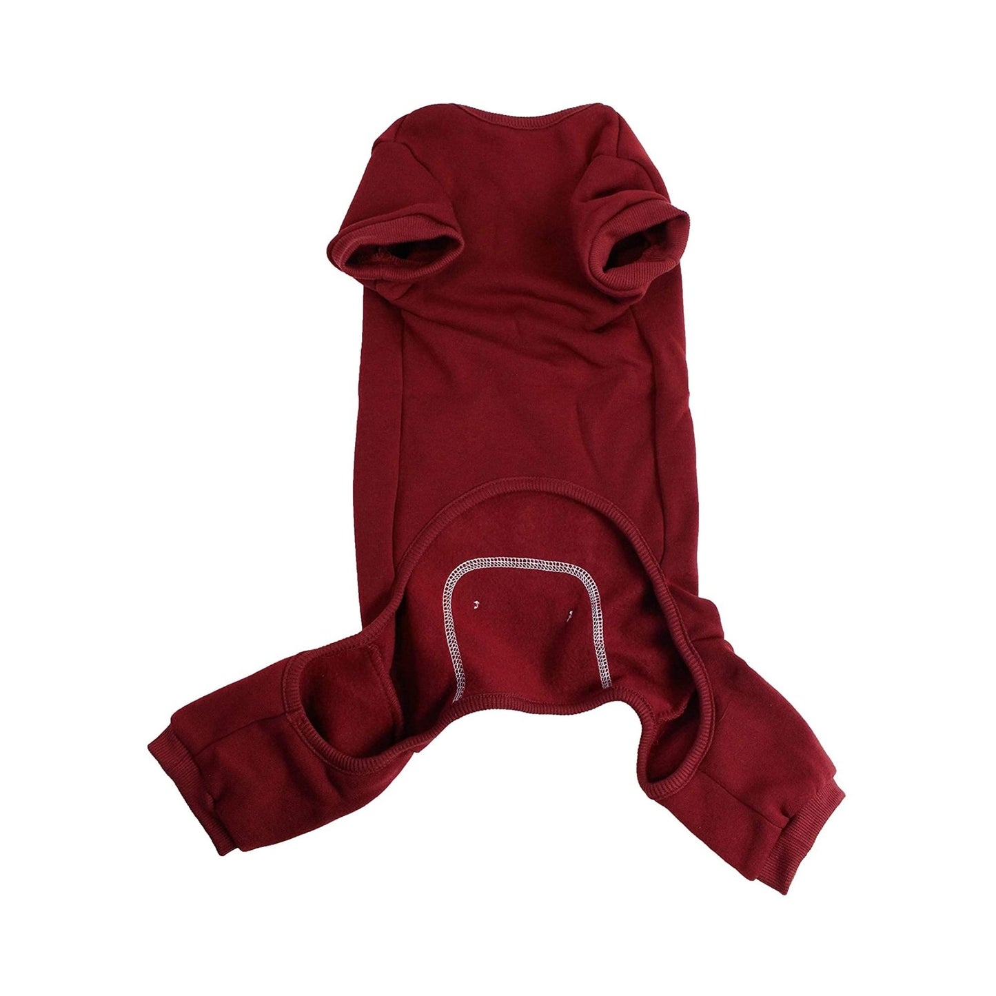 Midlee Burgundy Dog Pajamas (Large)