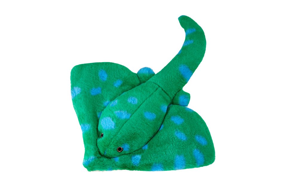 Fluff and Tuff Gordon Stingray Dog Toy - 10"