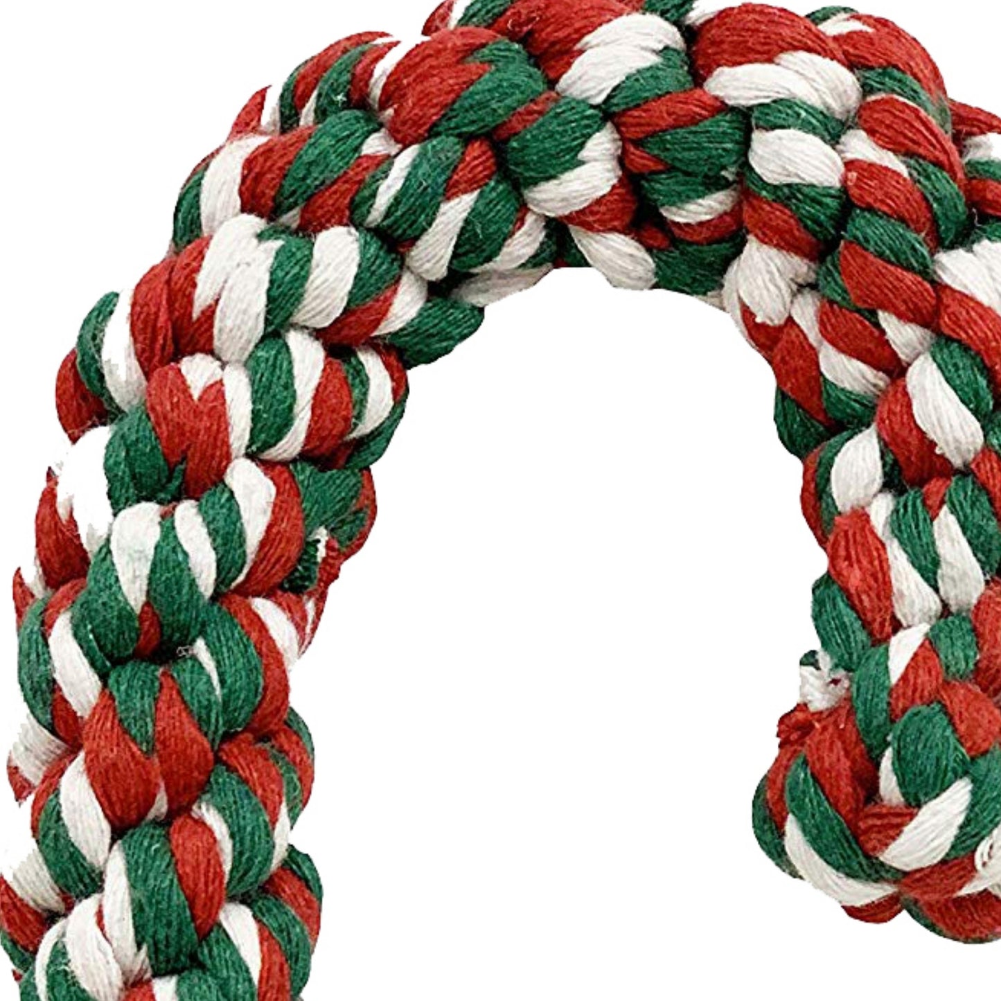 Midlee Candy Cane 8" Rope Dog Toy