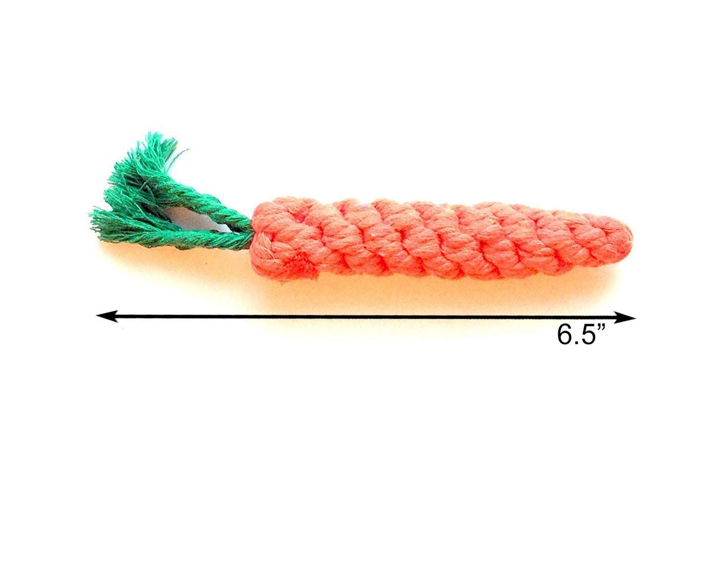 Midlee Rope Carrot Easter Dog Toys