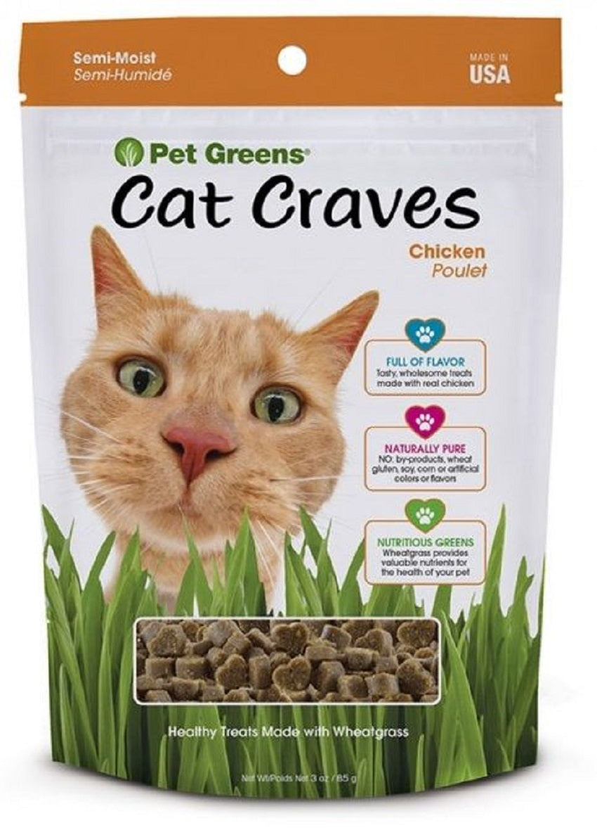 Pet Greens Bell Rock Growers Semi-Moist Cat Treats Roasted Chicken - 3oz