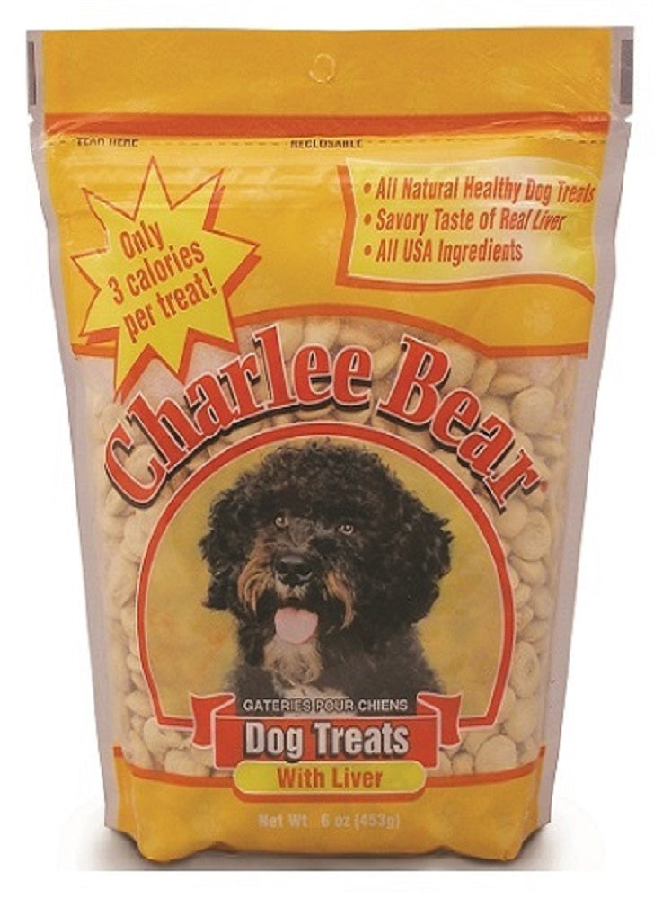 Charlee Bear Liver Flavor Dog Treats - 6 oz