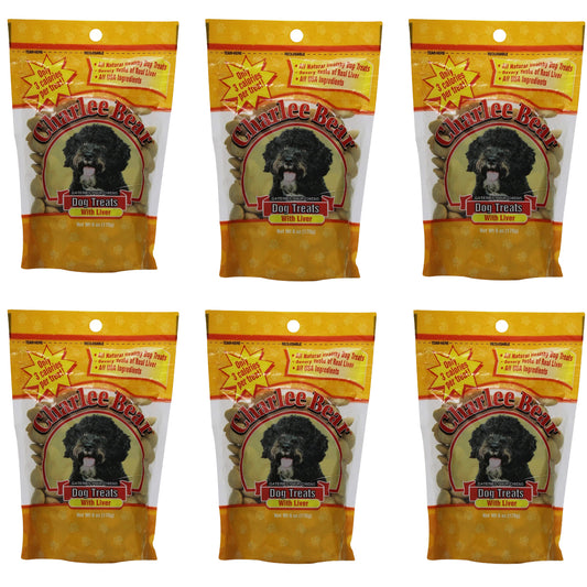 Charlee Bear Liver Flavor Dog Treats - 6 oz (6 Pack)