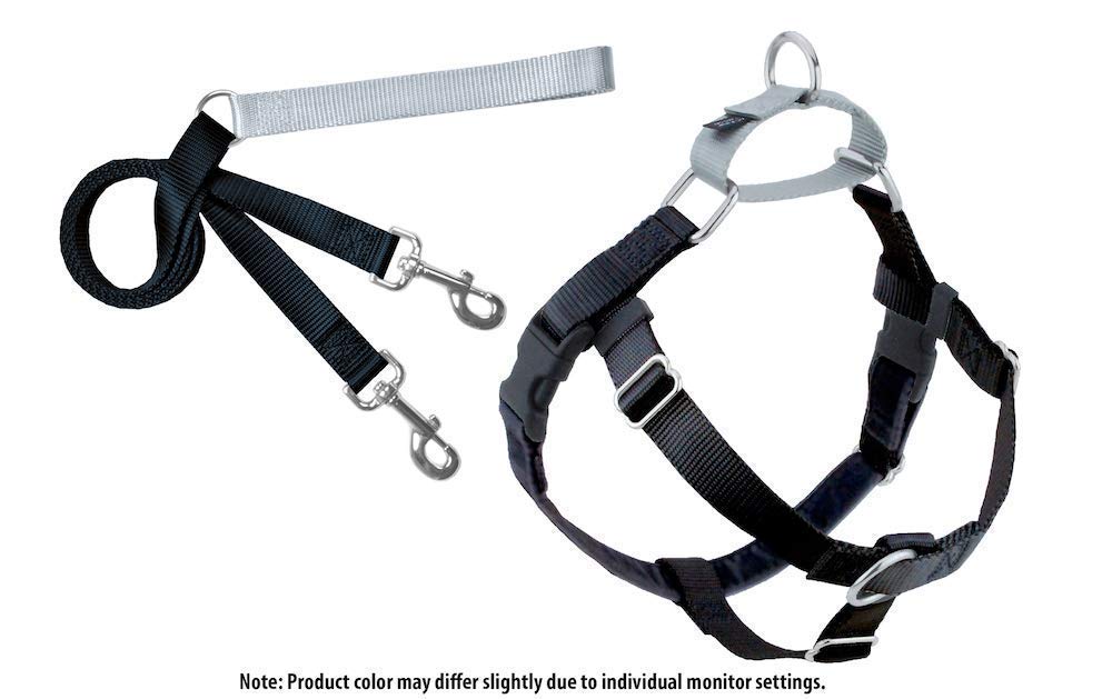 Freedom No-Pull Dog Harness Training Package, Large, Black