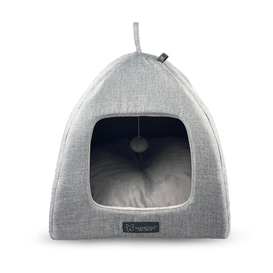 Nandog Pet Gear Cassel Cat Hut - Gray