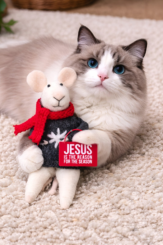 Primitives by Kathy The Season Mouse Critter - Christmas