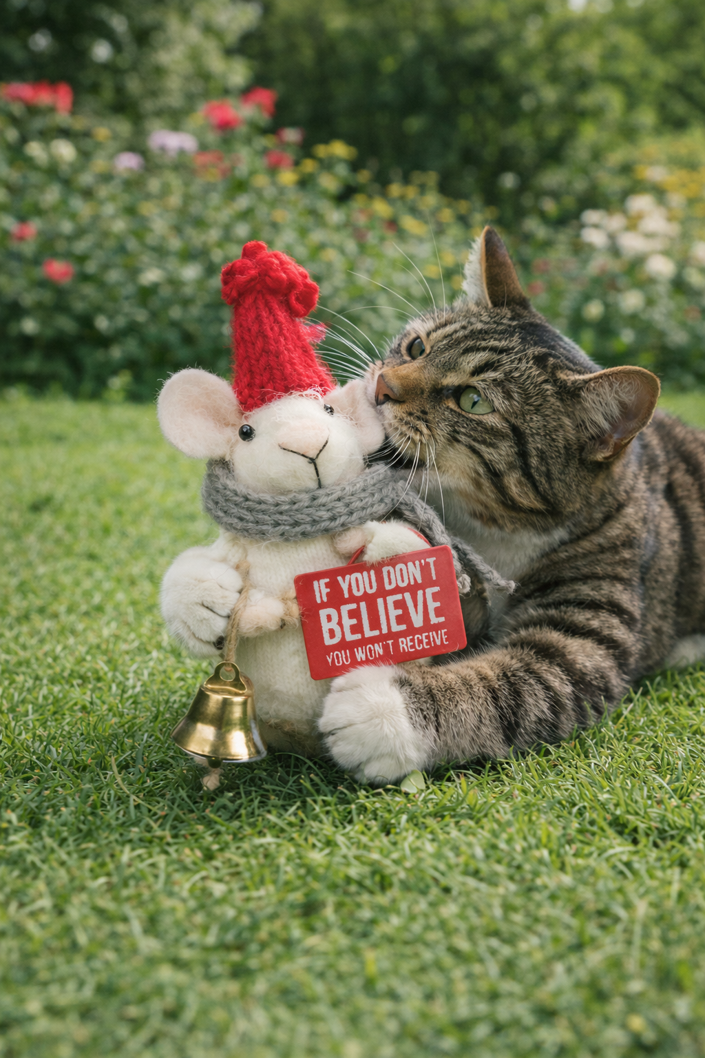 Primitives by Kathy Don't Believe Sign Mouse Critter