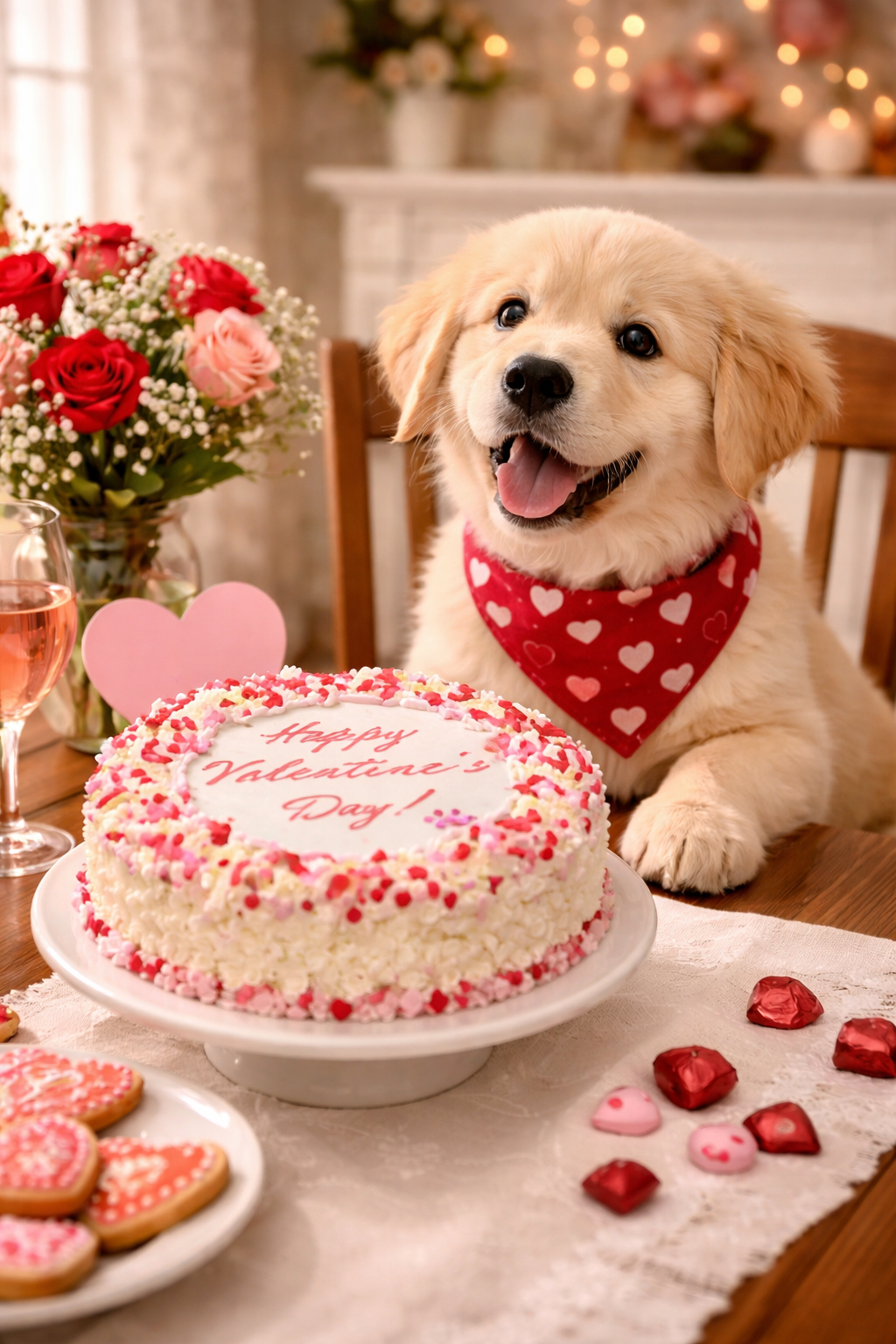 K9 Granola Factory - Happy Valentine's Day Cake Dog Treat