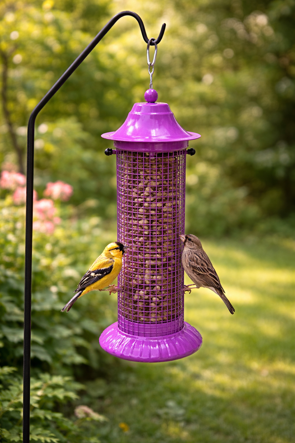 Heath Outdoor Products Purple Peanut Paradise Feeder - 13"