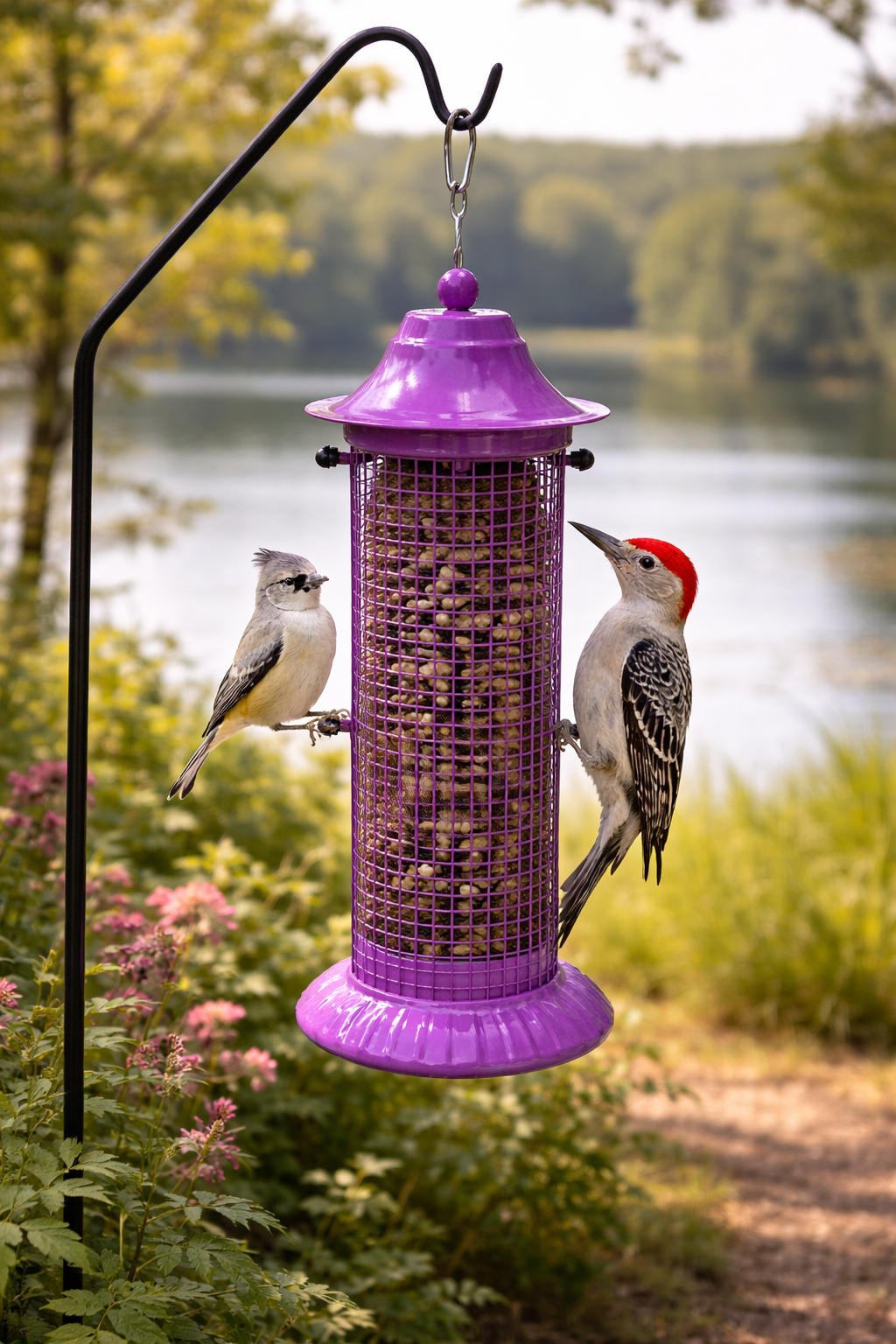 Heath Outdoor Products Purple Peanut Paradise Feeder - 13"