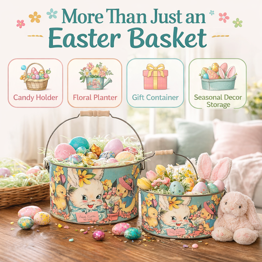 Primitives by Kathy Have A Happy Easter Decorative Bucket Set