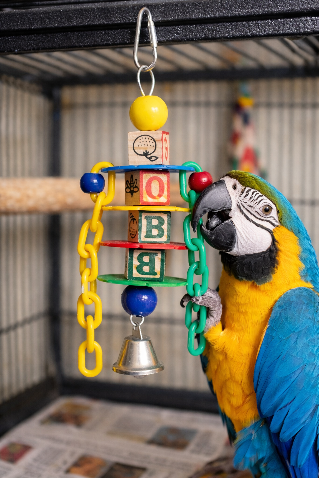AE Cage Company Happy Beaks Petite Learning Blocks Assorted Bird Toy