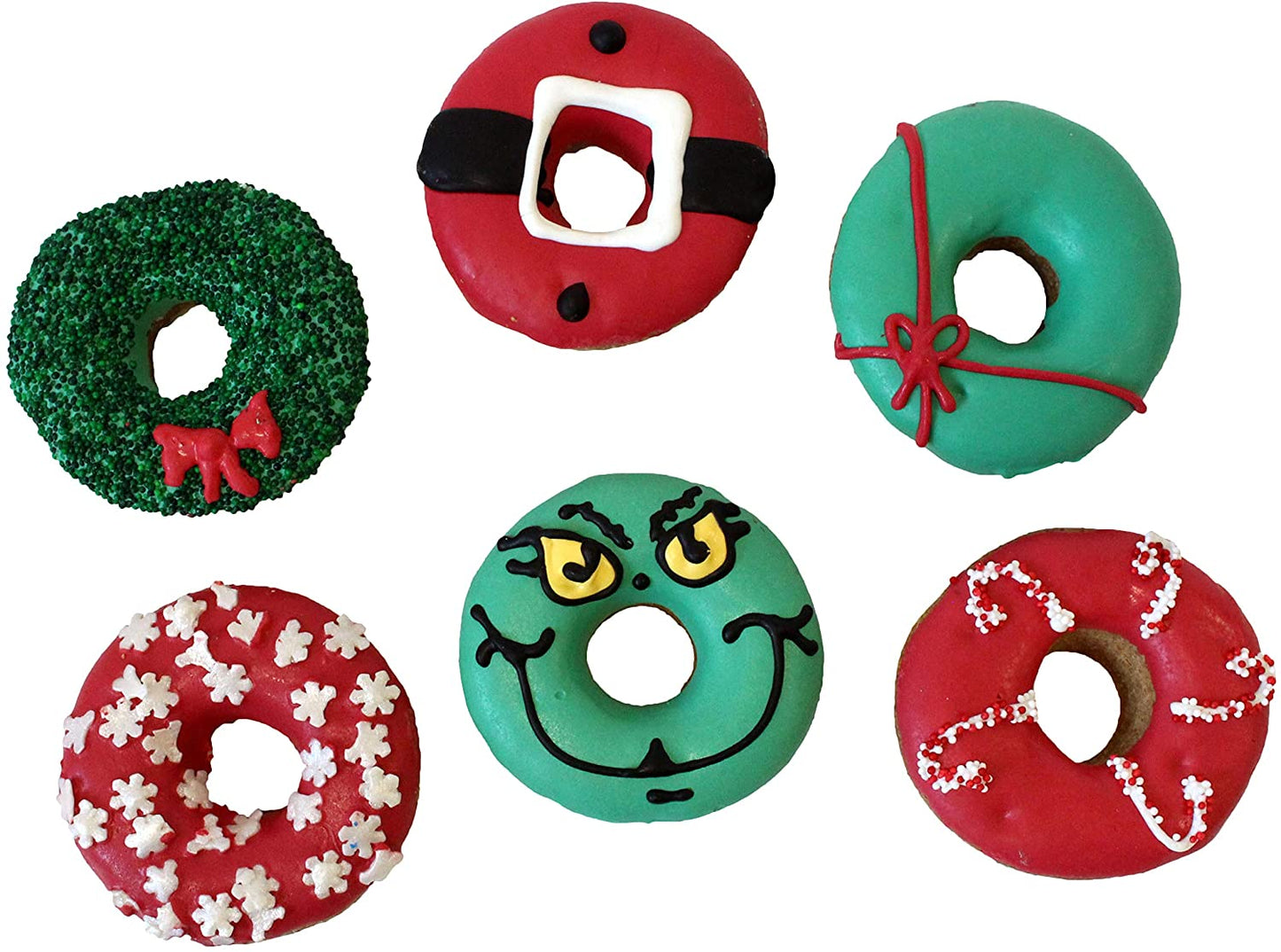 Christmas Donuts Dog Treats- Set of 6…
