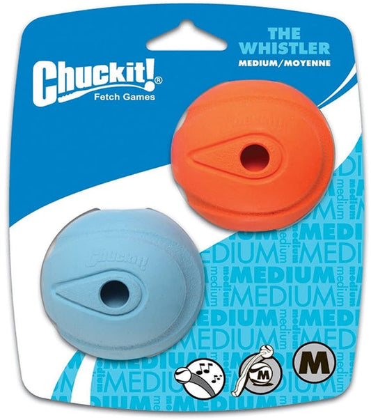 Chuckit The Whistler Chuck-It Ball - Medium ( 2.25"- 2 count)