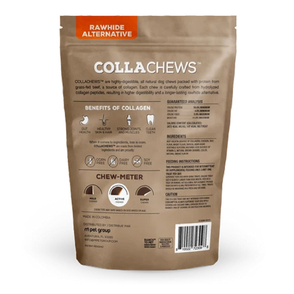 CollaChews Chicken & Collagen Rawhide Free Drumsticks Dog Treat - 4 Pack Bag