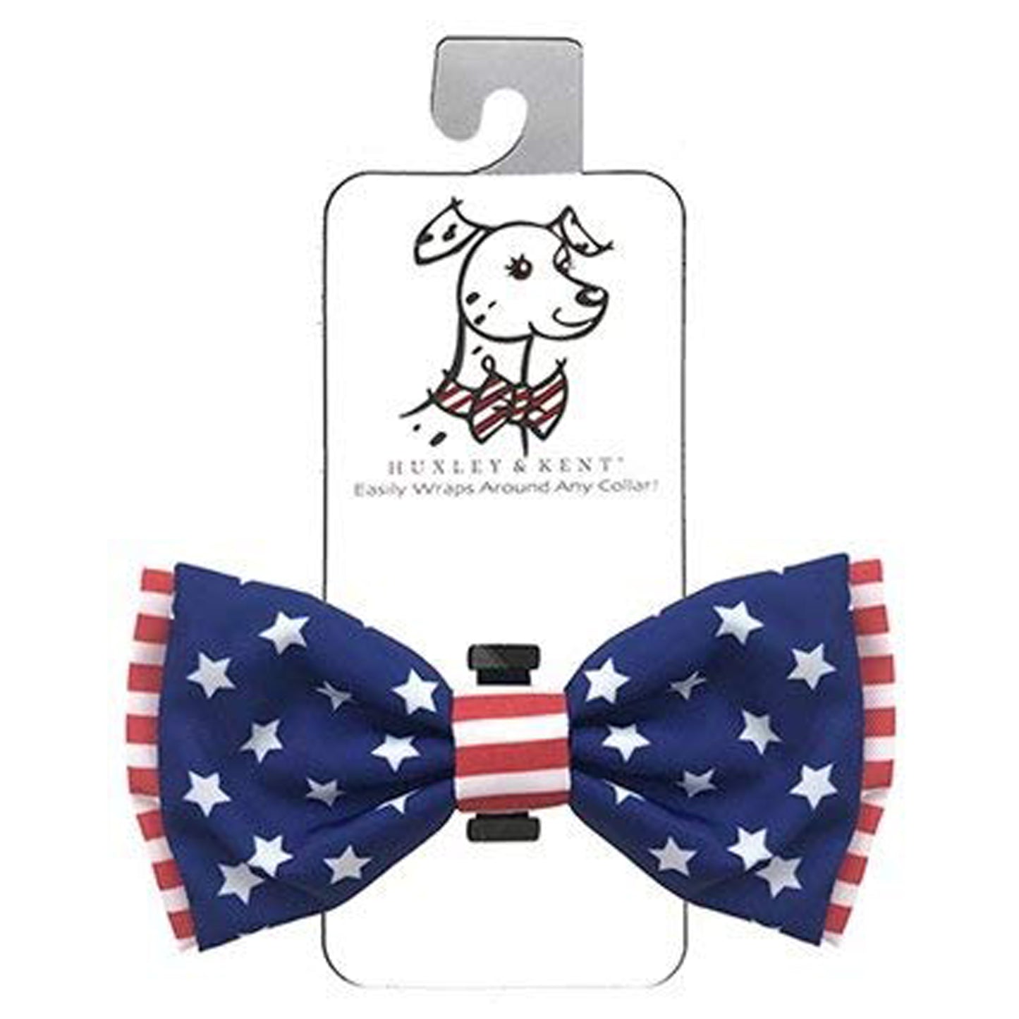 Huxley & Kent 4th of July Liberty Bow Tie Pet Collar Attachment (Large)