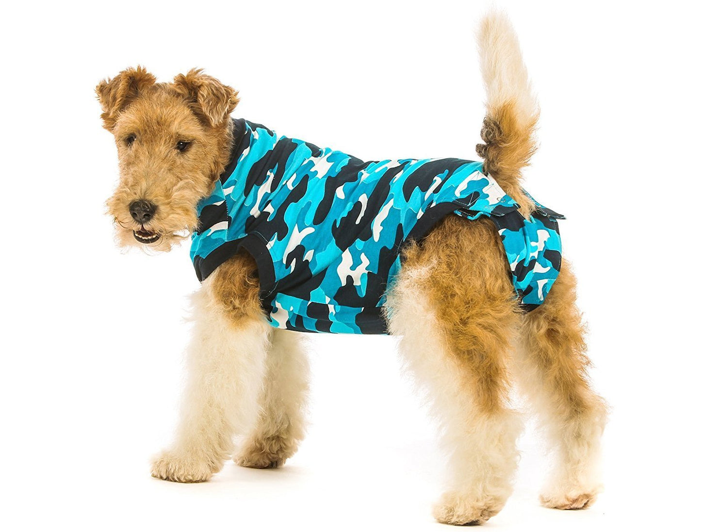 Suitical Recovery Suit for Dogs, Blue Camo, XX-Small