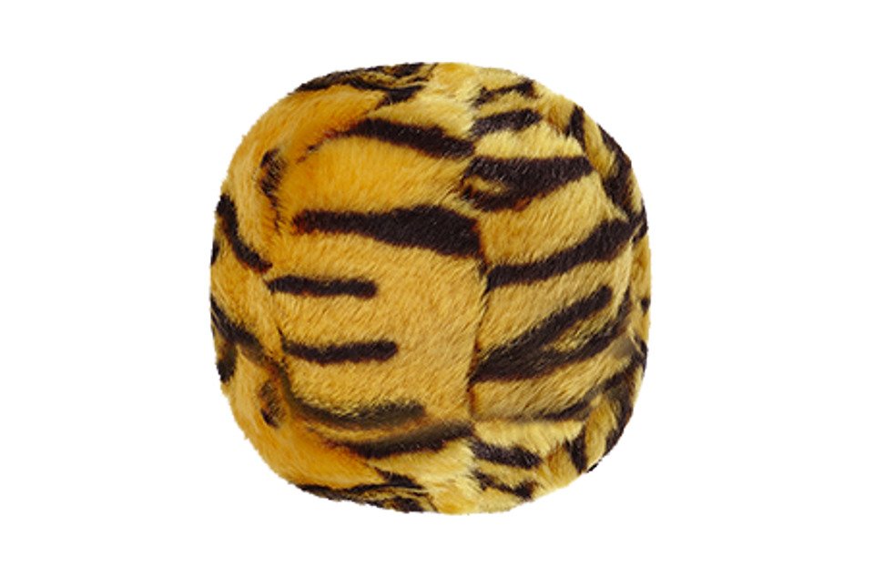 Fluff & Tuff Tiger Ball - Medium (5.5-Inch)