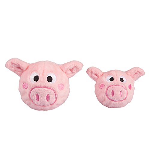 fabdog Pig faball Squeaky Dog Toy (Medium)