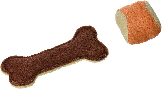 Hip Doggie Bone/Ball Loofah Toy Playtime Set