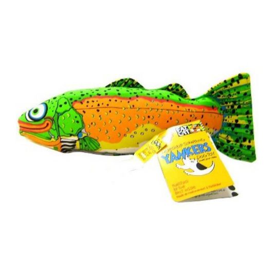 Fat Cat Classic Yankers Dog Toy - Assorted (Trout (14"L x 5"W x 3"H))