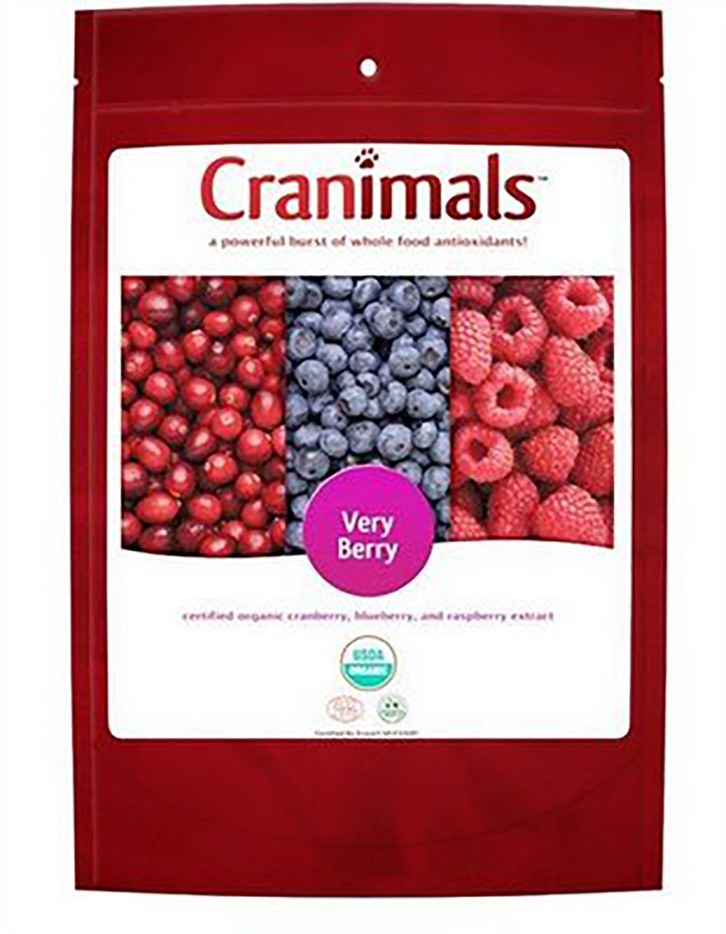 Cranimals Very Berry Antioxidant Superfood Berry Powder for Dogs and Cats - 4.2 oz