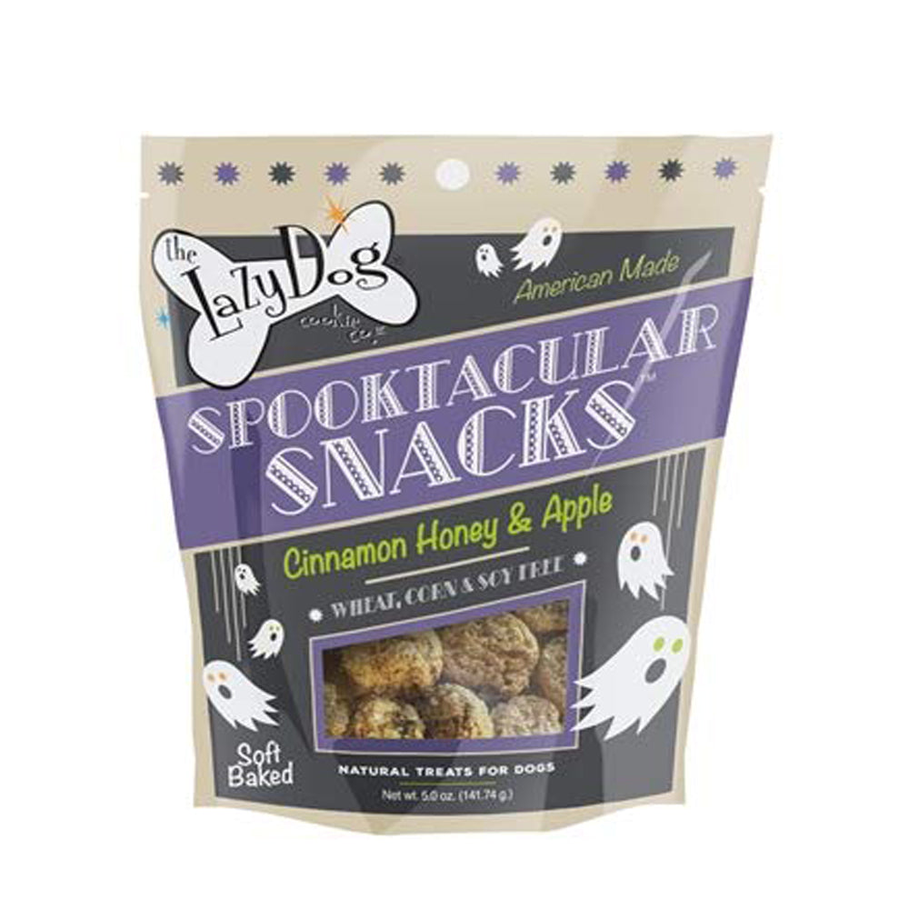 The Lazy Dog Cookie Co. Spooktacular Snacks, Cinnamon Honey and Apple, 5oz