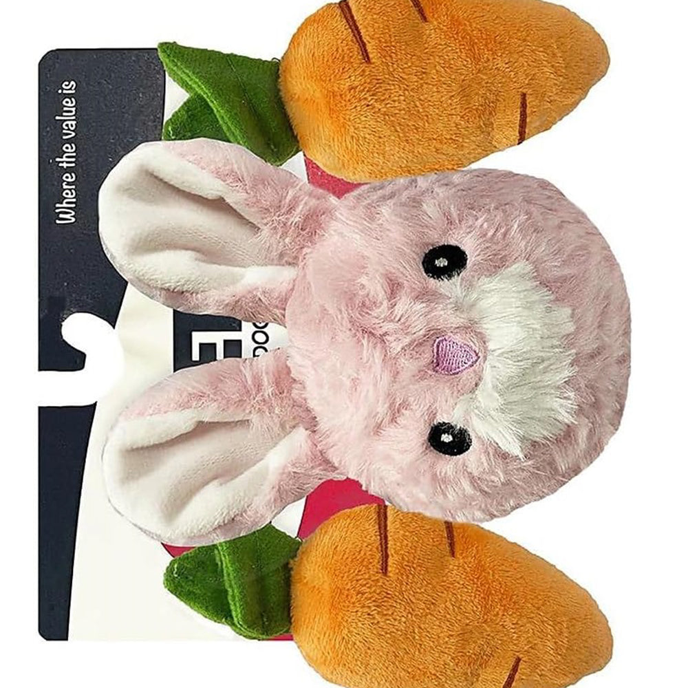 Pet Lou EZ Squeaky Triple Pack - Rabbit and Carrot, 4-inch Height