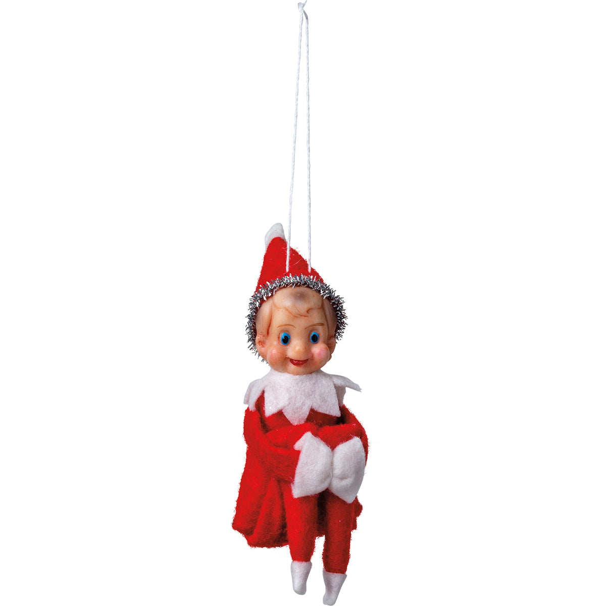 Primitives by Kathy Retro Vintage Style Elf Christmas Ornament 5 inches