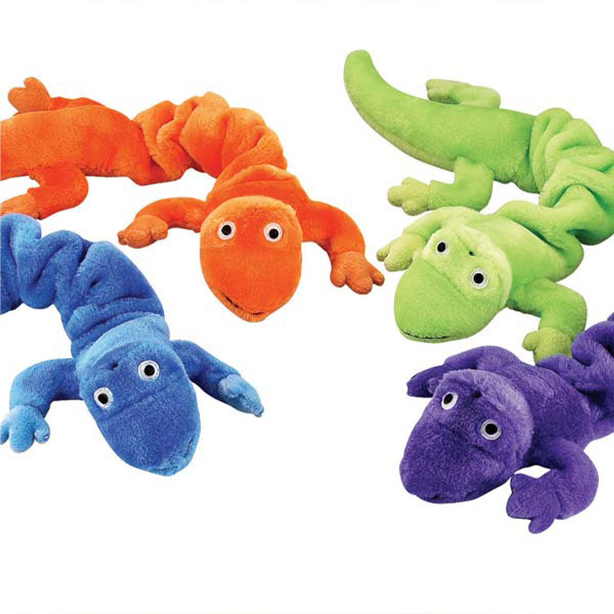 Zanies Bungee Geckos 16" Set of 4 Dog Toy