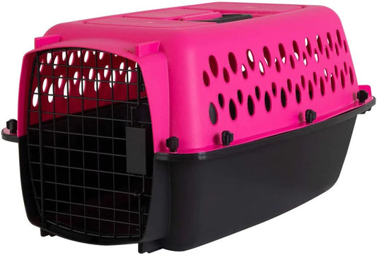 Aspen Pet Fashion Pet Porter Kennel Pink and Black