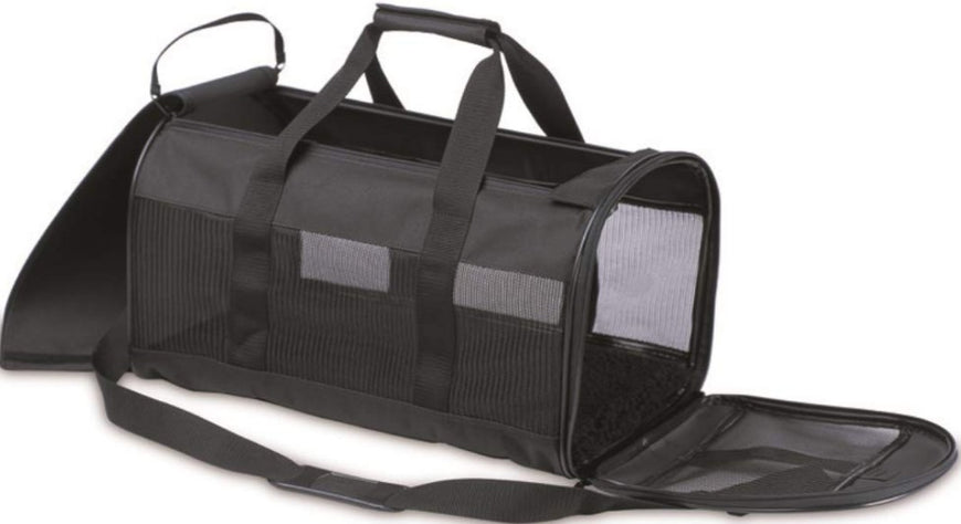 Petmate Soft Sided Kennel Cab Pet Carrier - Black(Large)- DS