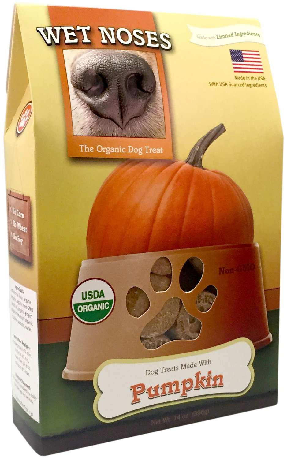 Wet Noses All Natural Dog Treats, Pumpkin, 14oz