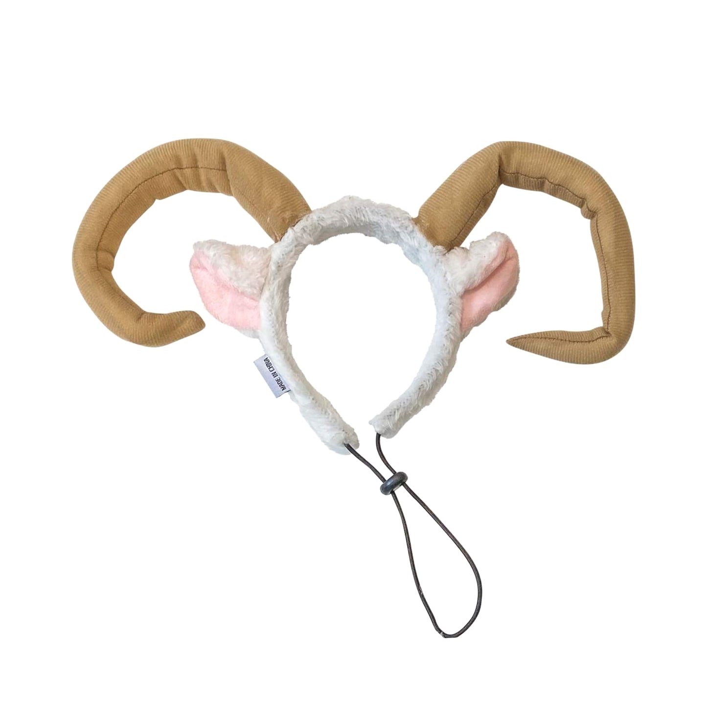 Midlee Dog Sheep Halloween Headband Costume with Tail- Large