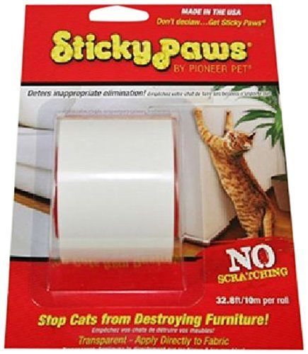 Sticky Paws on a Roll Stop Cats Destroying Furniture Anti Scratch Training