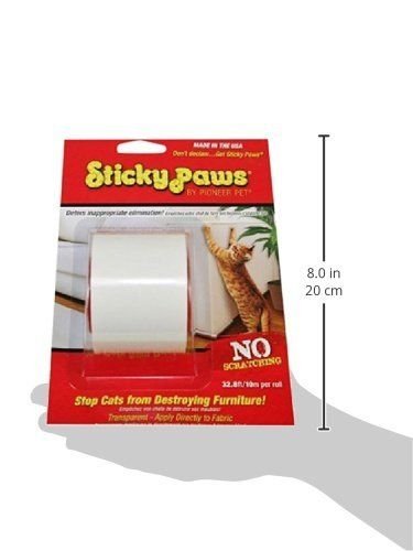 Sticky Paws on a Roll Stop Cats Destroying Furniture Anti Scratch Training