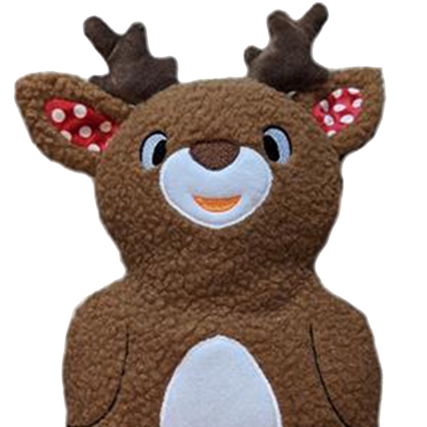 Dog Star Christmas Reindeer Fleece Squeakers Dog Toy