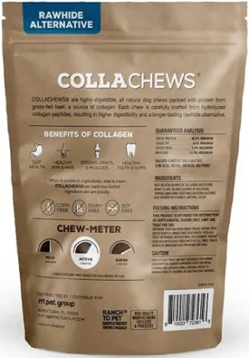 CollaChews 9" Salmon & Collagen Rolls - 3 Pack Bag