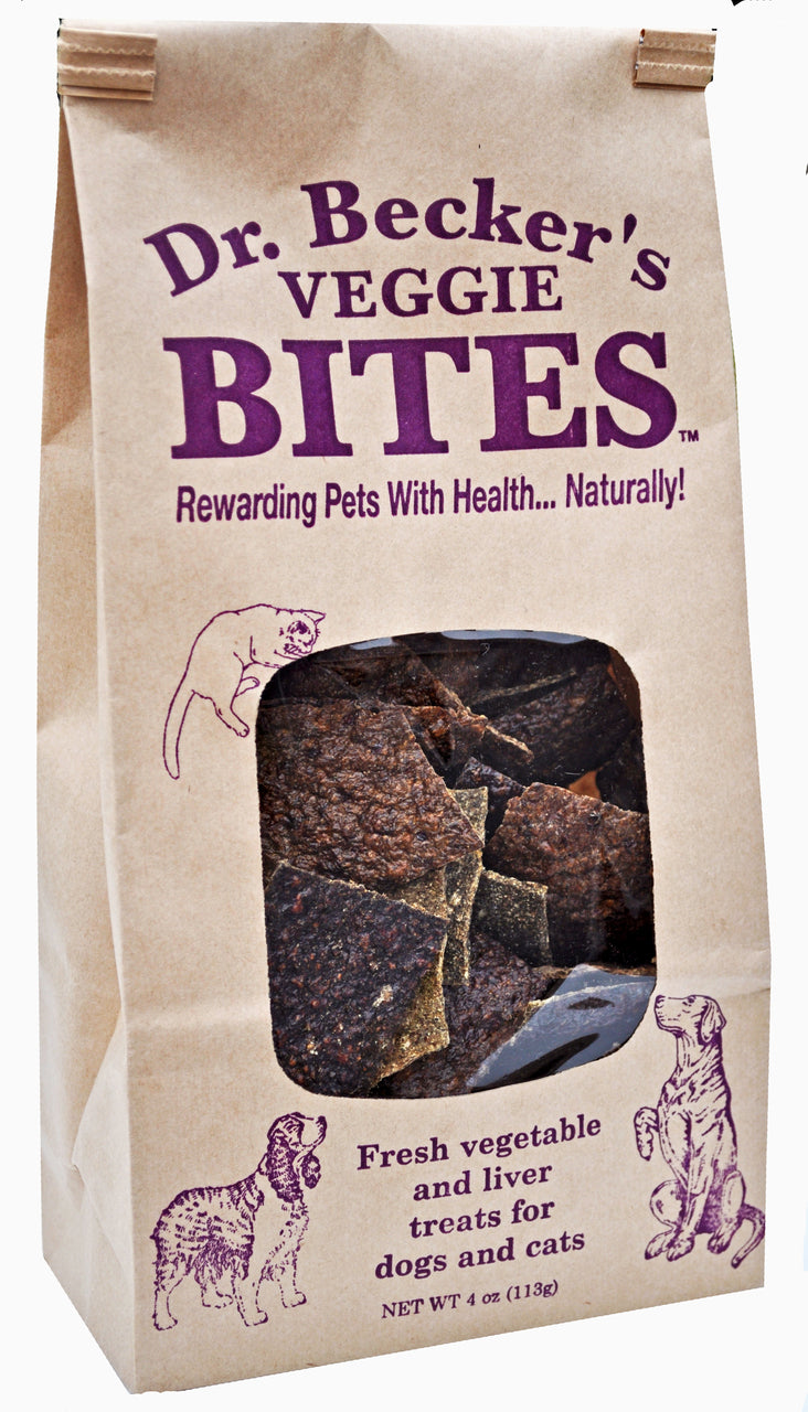 Dr. Becker's Bites Flavor Variety Pack | All Natural Whole Food | Four Versatile Treats for Dogs & Cats | Includes Bison, Beef, Veggie & Berry Bites