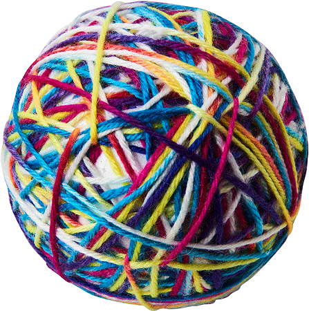 ETHICAL/SPOT Sew Much Fun Yarn Ball Cat Toys - 3.5" (1 pk)