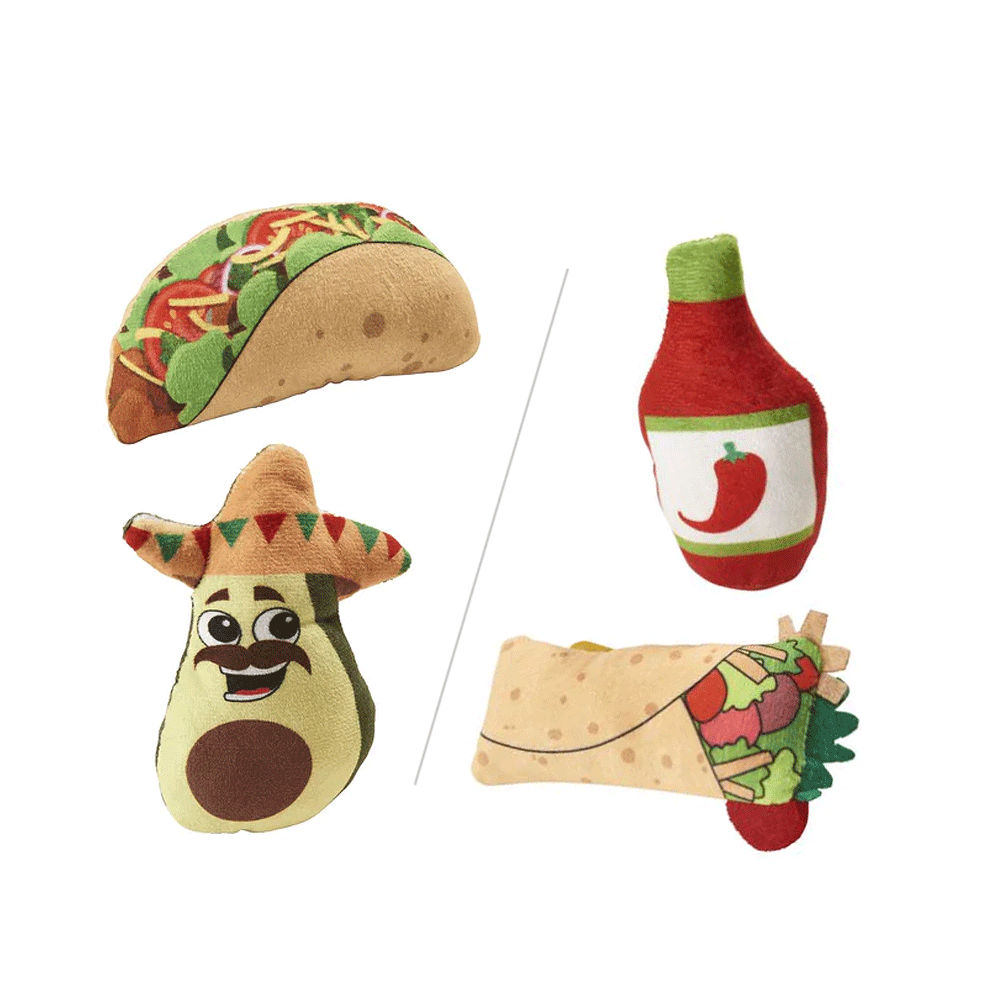 Spot Mexican Take-Out Cat Toy - 2 Pack Assorted Colors