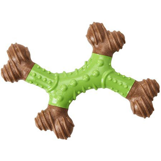 ETHICAL/SPOT Bam-Bone Dental X-Bone Apple Flavor Chew Toy - 6"