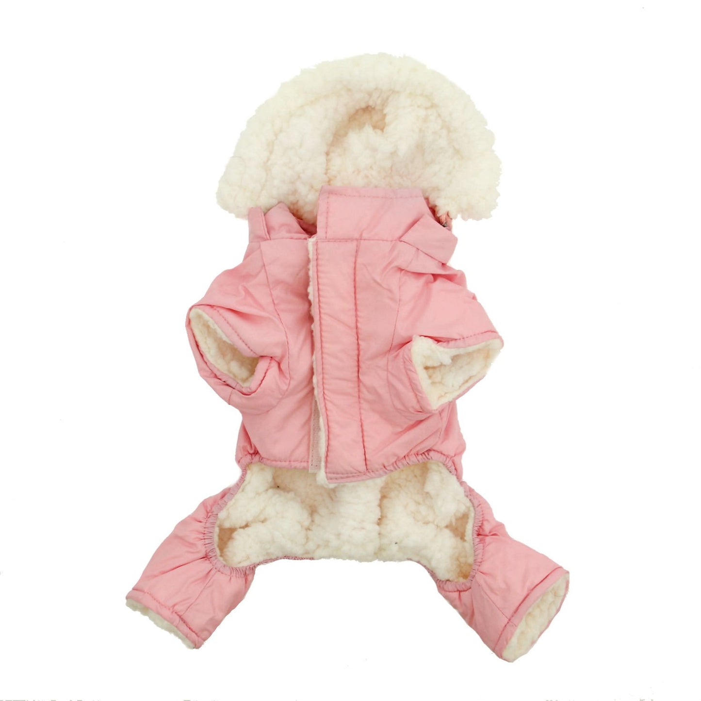 Dog Coat - "Ruffin' It" Snowsuit - Pink - Small (S)