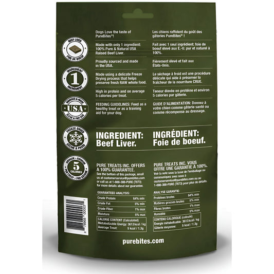 PureBites Freeze Dried Beef Liver Dog Treats - 8.8 oz
