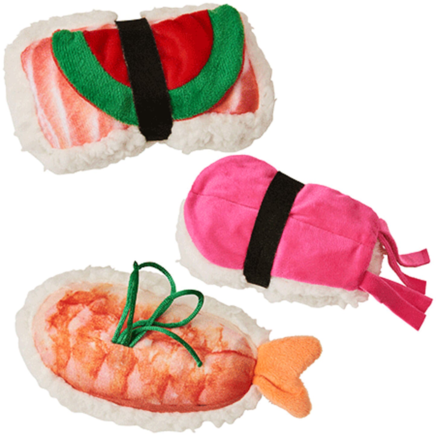 Ethical Pet Products Cosmo Plush Assorted Sushi Dog Toy -  6" - 1 unit