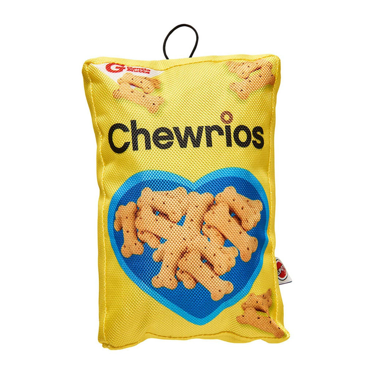 Ethical Products SPOT Fun Food Chewrios Cereal Squeaky Dog Toy - 8"